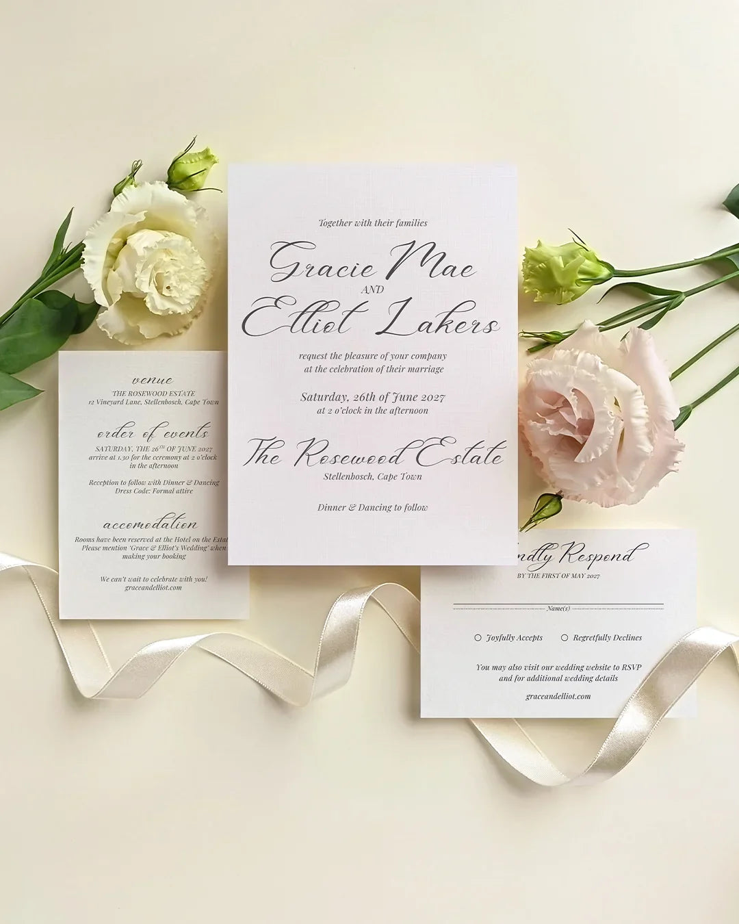Classic Wedding Invitation Suite