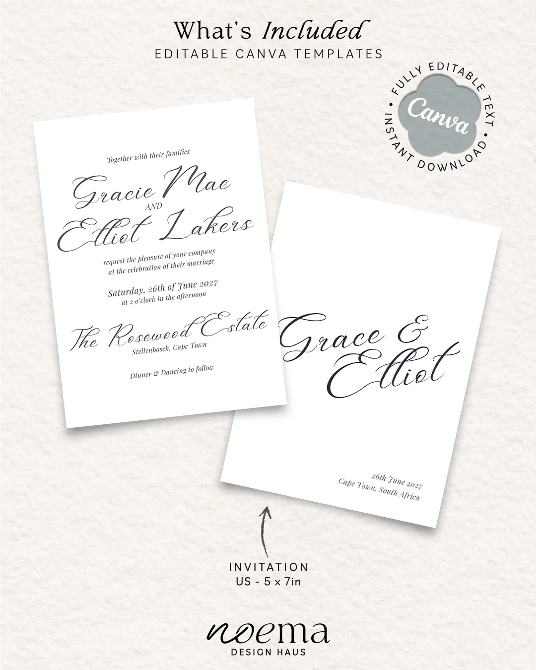 Classic Wedding Invitation