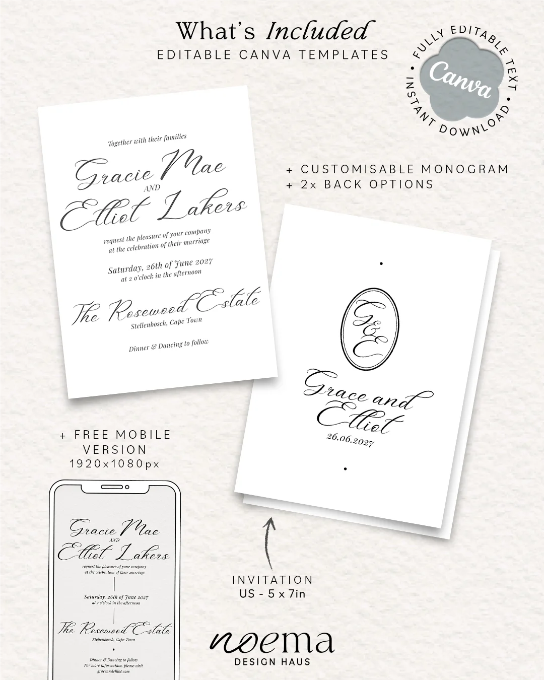 Classic Wedding Invitation