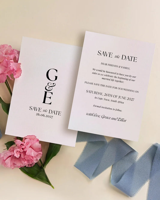 Timeless Wedding Save The Date