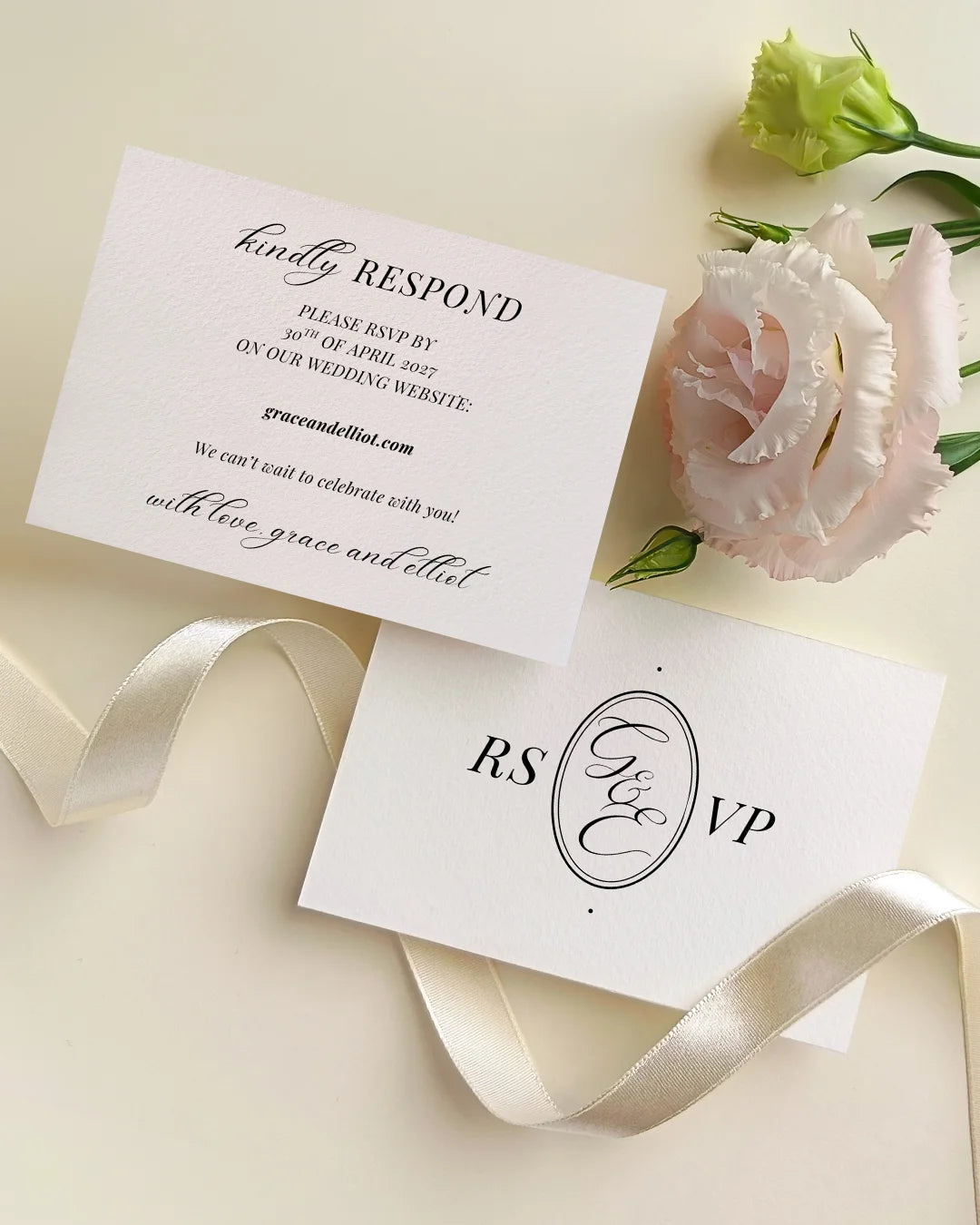 Classic Wedding RSVP - Response Card