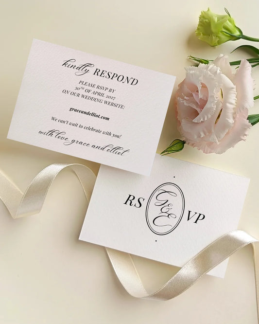Classic Wedding RSVP - Response Card