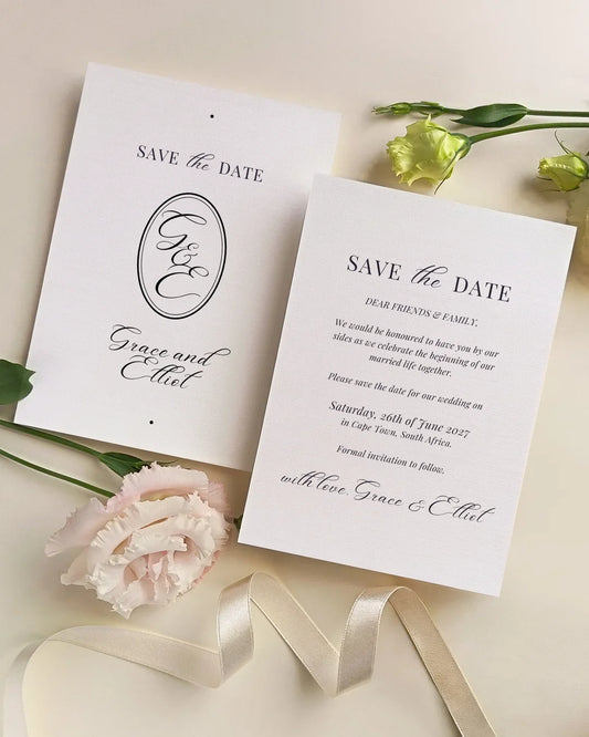 Classic Wedding Save The Date