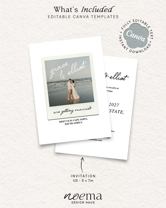 Polaroid Wedding Invitation
