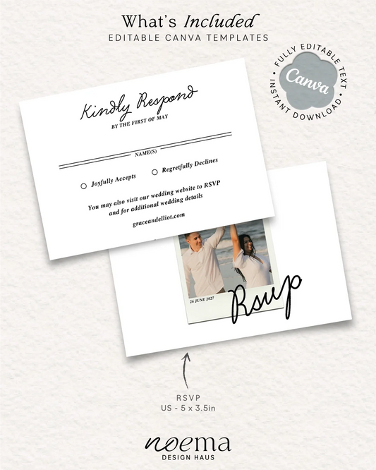 Polaroid Wedding RSVP