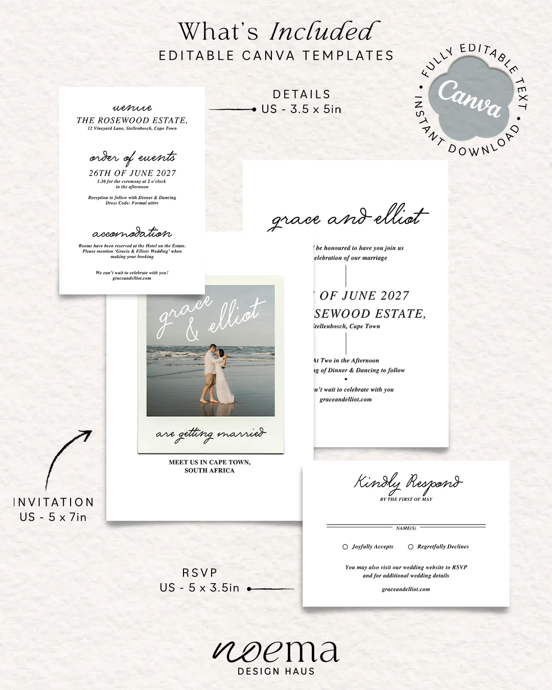 Polaroid Wedding Suite Bundle